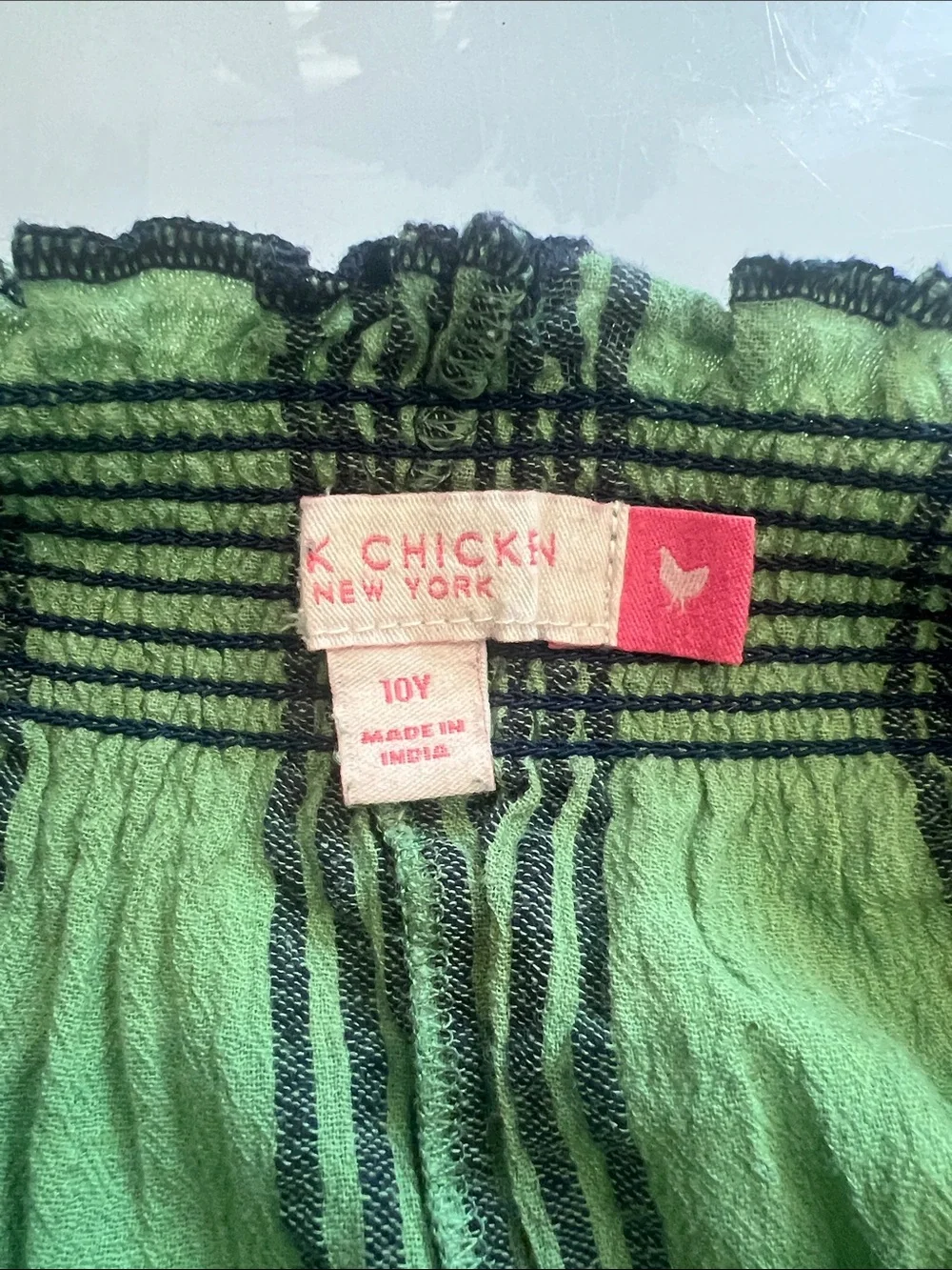 Pink Chicken Green Striped Jumpsuit